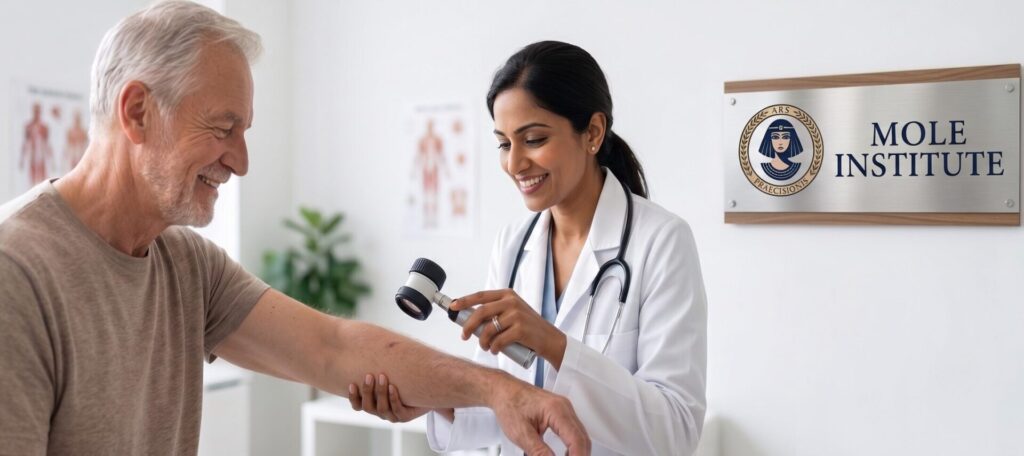 Mole removal is a quick, in-office dermatological procedure designed to completely excise bothersome or suspicious skin lesions. If you are seeking safe and expert care, the Mole Institute stands as a premier Hamilton clinic specializing in these precise minor surgical extractions. We proudly serve patients from across the entire region, including neighbouring communities like Ancaster, Dundas, and Stoney Creek, ensuring seamless access to high-quality minor surgical treatments without the stress of extensive hospital wait times.